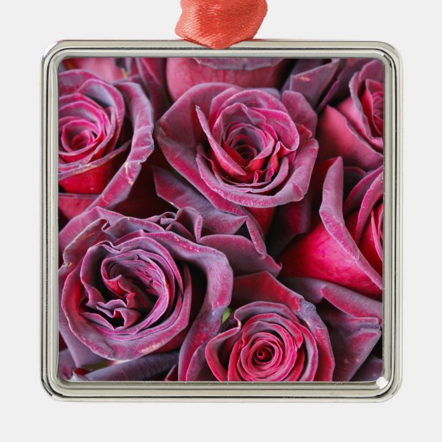 Velvet Beauty Metal Ornament (Front)