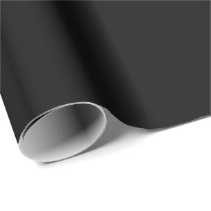 Velvet Black color Wrapping Paper