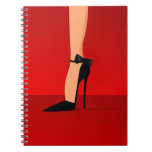 Velvet Black Shoes spiral note book