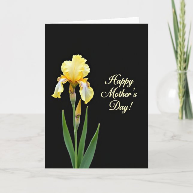 Velvet Bloom Mother Happy Day Card (Front)