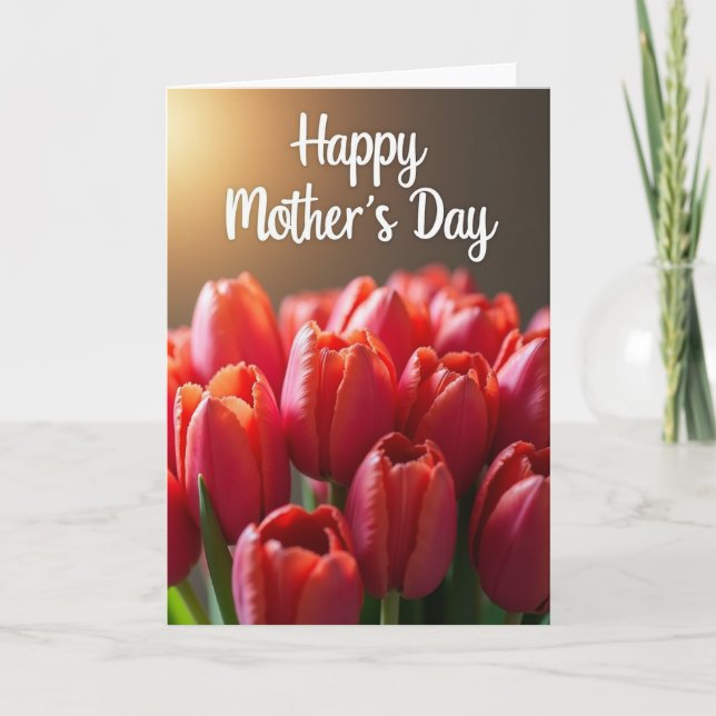 Velvet Blooms Faux Gold Foil Card (Front)