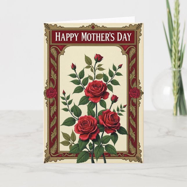 Velvet Blossom Mothers Day Card (Front)