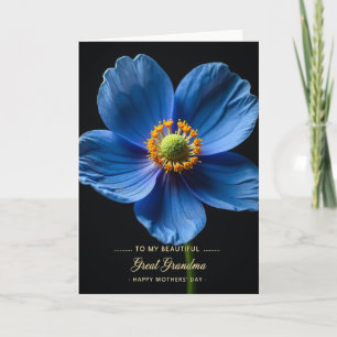 Velvet Blue Mothers Day Card