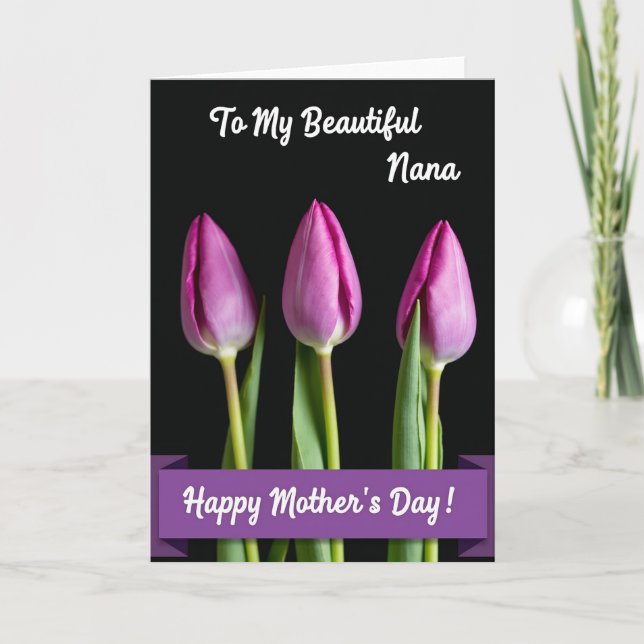 Velvet Bud Sweet Mothers Day Card (Front)