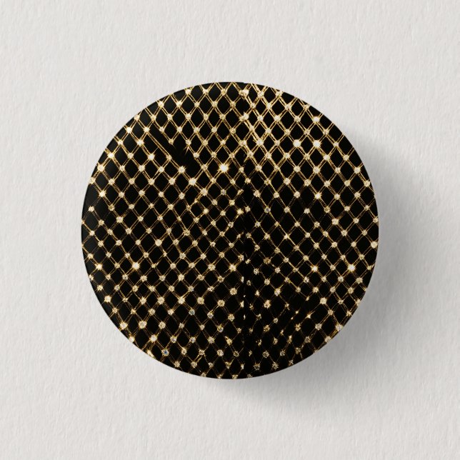 "Velvet Elegance: Diamond Radiance" Button (Front)