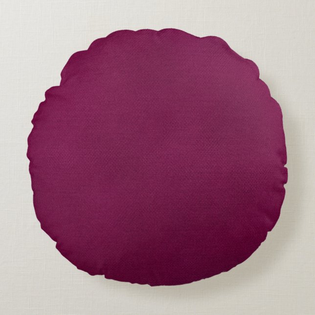 Velvet fabric cloth material round pillow (Front)