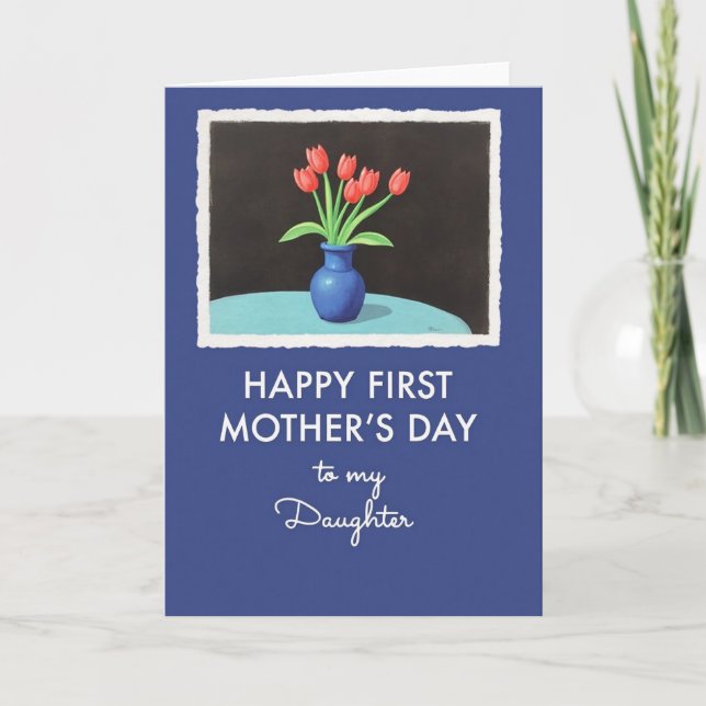 Velvet Floral Happy Day Card (Front)