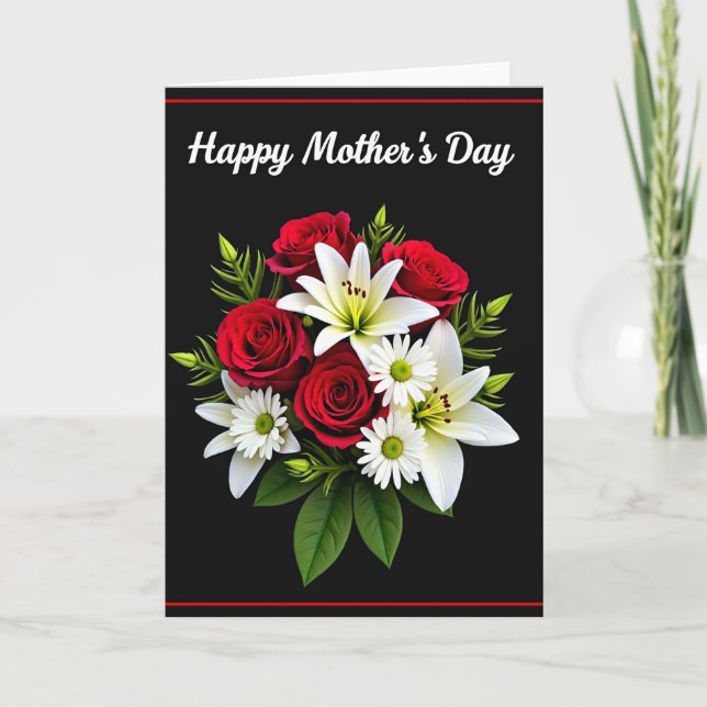 Velvet Floral Occasion Card (Front)