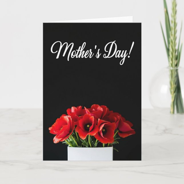 Velvet Flowers Message Card (Front)