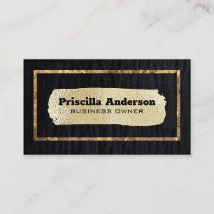Velvet / Gold Foil Brushed Business Card