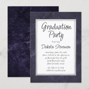 Velvet Grad   Amethyst Purple Watercolor Party Invitation