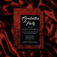 Velvet Grad | Ruby Red Jewel Tone Graduation Party