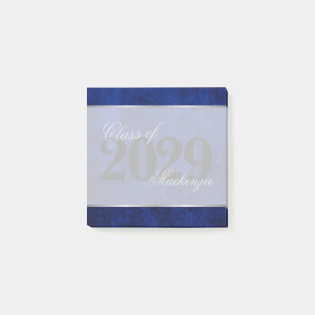 Velvet Grad | Sapphire Blue Custom Keepsake Post-it Notes (Front)
