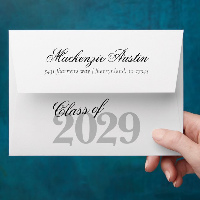 Velvet Grad | Sapphire Blue Dark Jewel Tone Grunge Envelope (Hand)