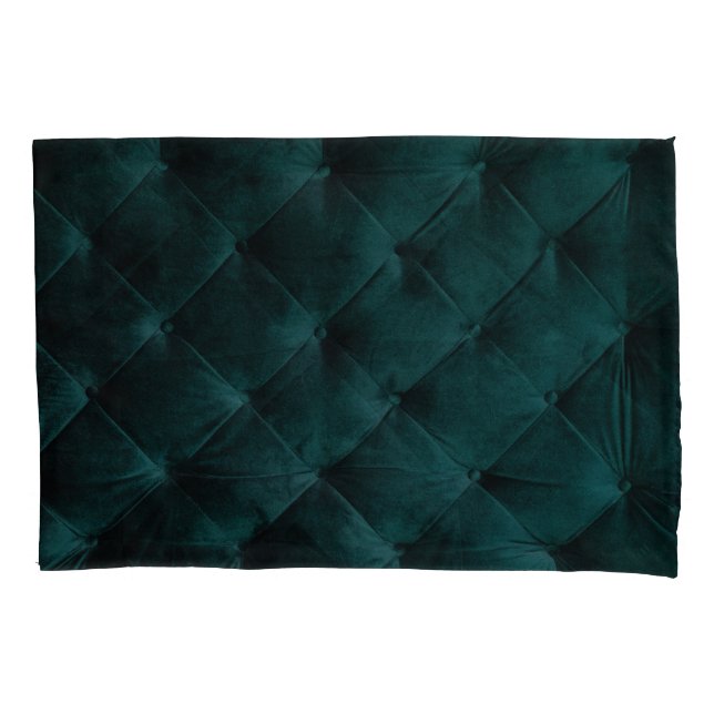 Velvet Green: Malachite Textile Elegance Pillow Case (Front)