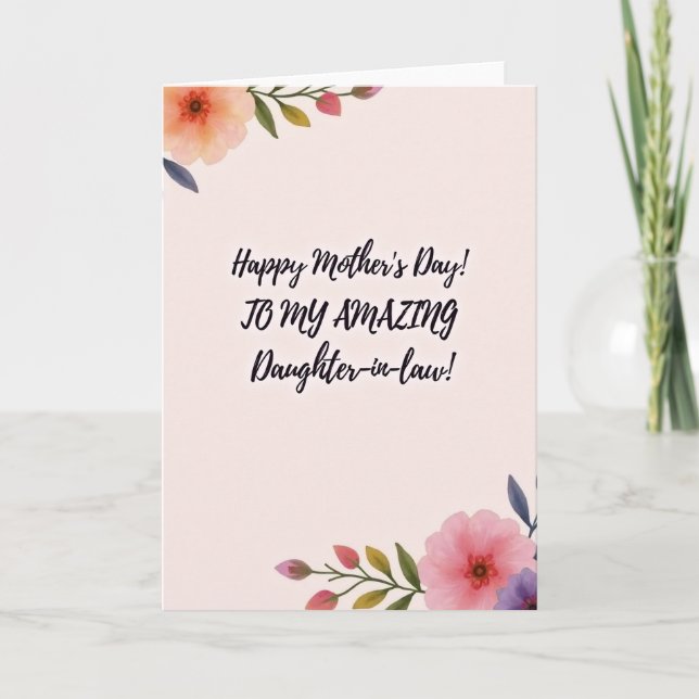 Velvet Happy Mothers Day Card (Front)