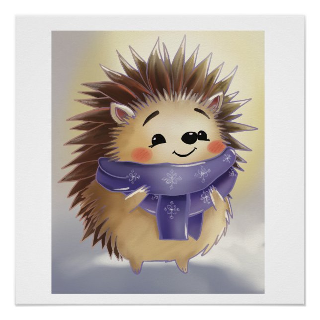 Velvet Hedgehog Poster (Front)