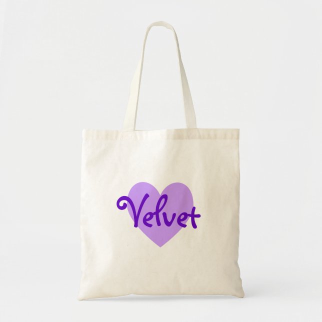 Velvet in Lavender Tote Bag (Front)