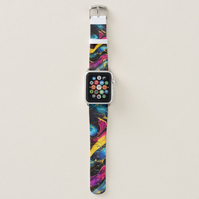 Velvet Marble Flow watch band (Front)