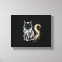 Velvet Moonlight Silver Mane Black Cat