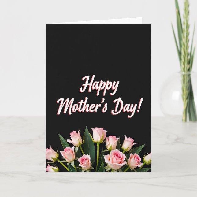 Velvet Mothers Day Message Card (Front)