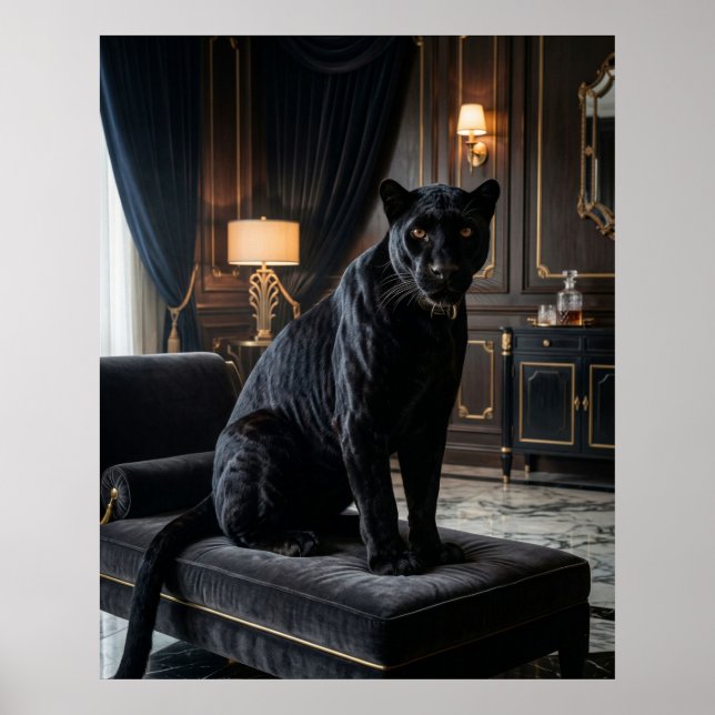 Velvet Panther Noir Poster (Front)