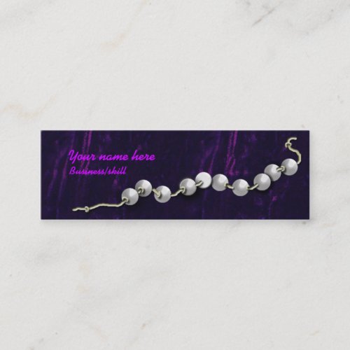 velvet &amp; pearls business cards