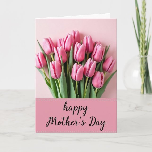 Velvet Pink Blossom Card (Front)