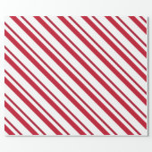 Velvet ribbon stripes, deep red and white wrapping paper (Flat)