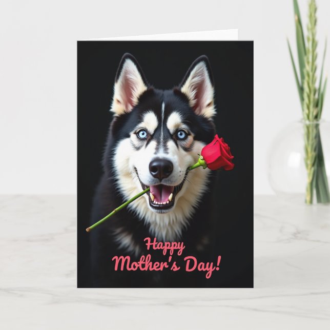 Velvet Rose Canine Friend Card (Front)