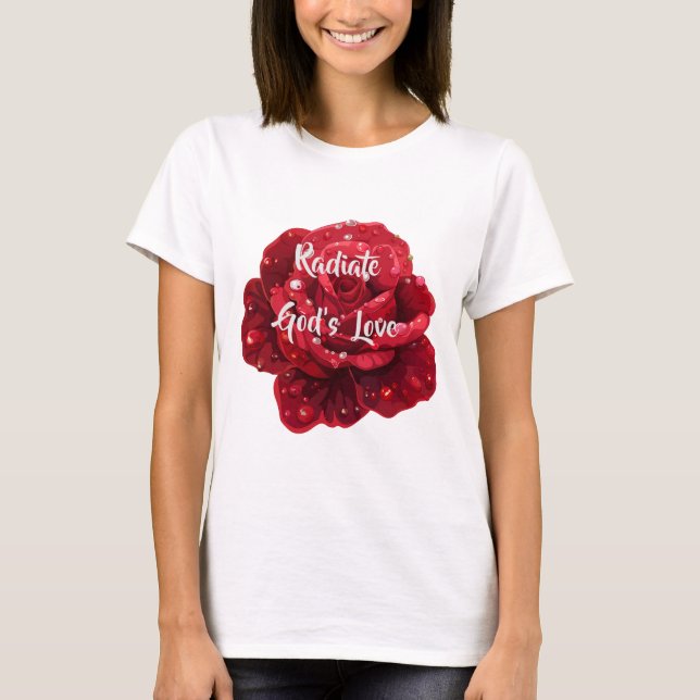Velvet Rose Radiance Tee (Front)