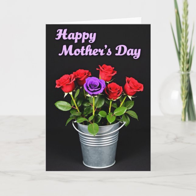 Velvet Roses Bouquet Card (Front)