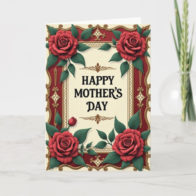 Velvet Roses Greeting Card (Front)