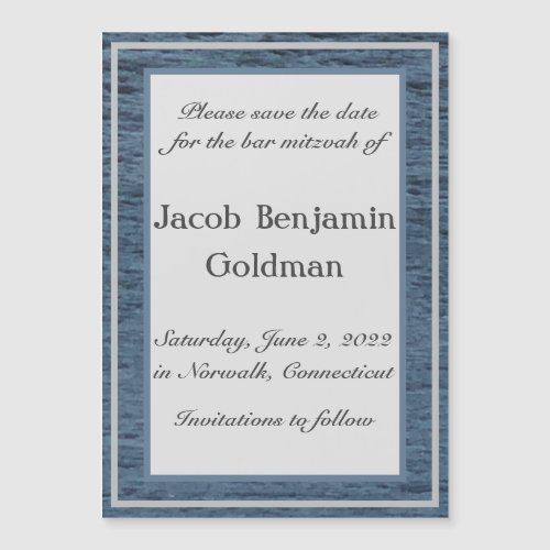 Velvet Seas Magnetic Save the Date Card