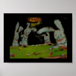 Velvet Teens Playing Pool Poster