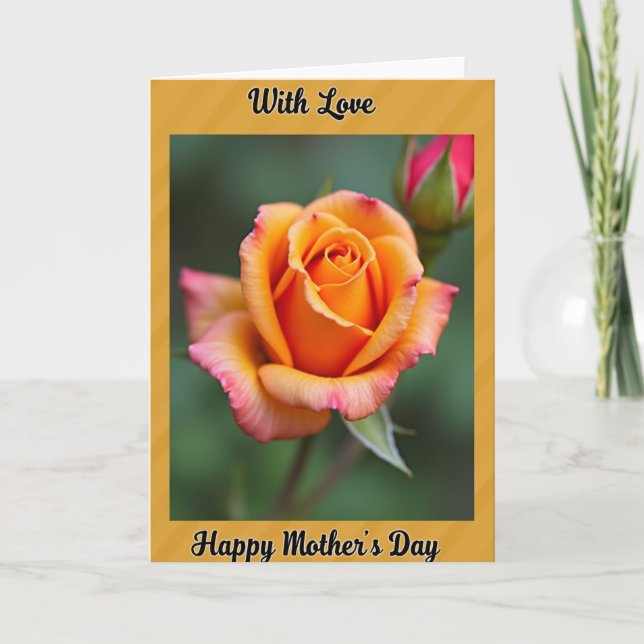 Velvet Texture Mothers Day Card (Front)