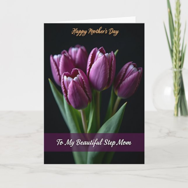 Velvet Violet Mothers Day Card (Front)