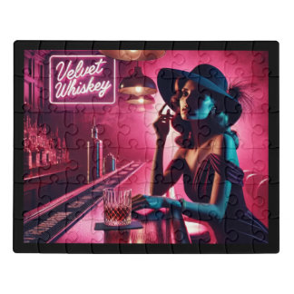 Velvet Whiskey Noir Jigsaw Puzzle