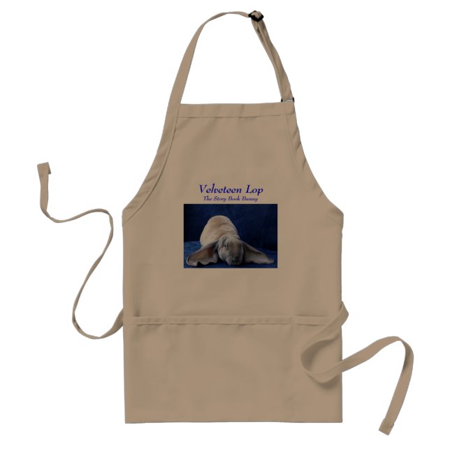 Velveteen Lop, The Storybook Rabbit Adult Apron (Front)