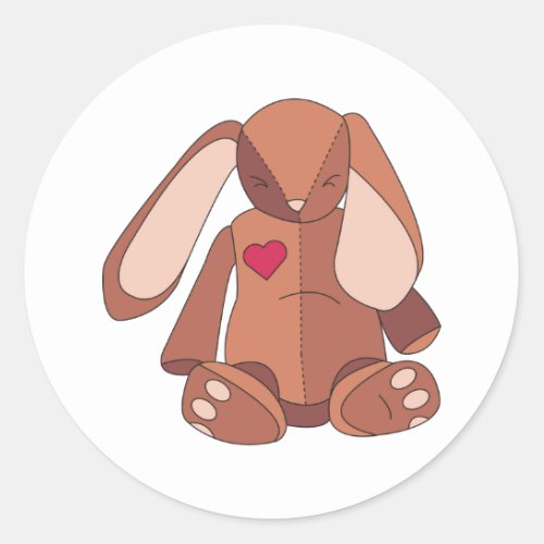 Velveteen Rabbit Classic Round Sticker