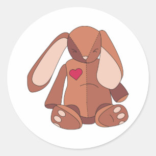 Velveteen Rabbit Classic Round Sticker