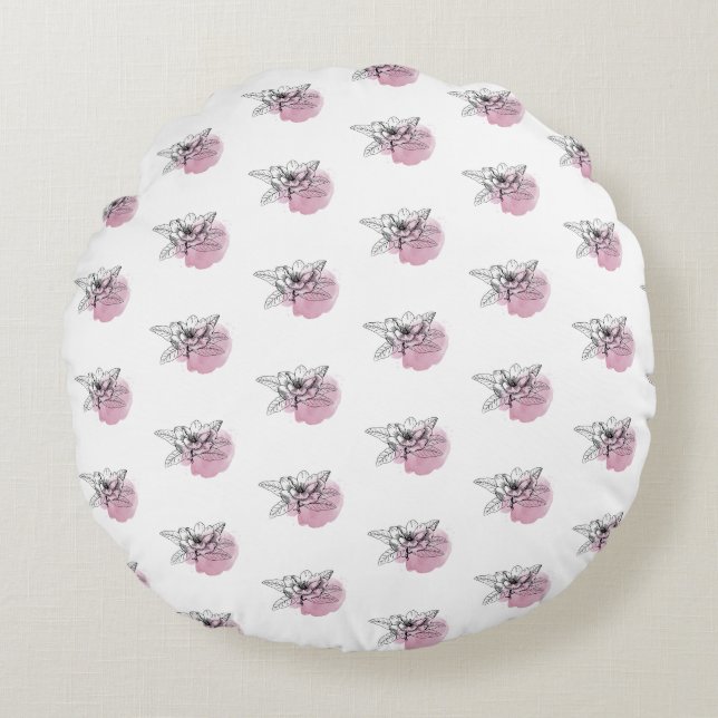 #velvettuftedcushionRoundPillow Round Pillow (Front)