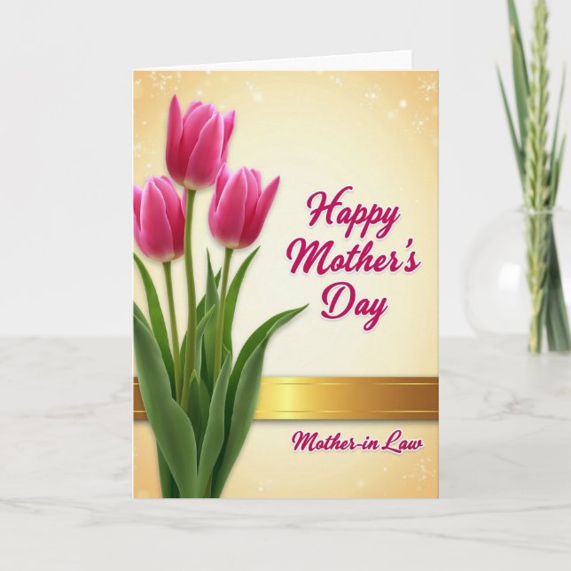 Velvety Bloom Mothers Day Card (Front)