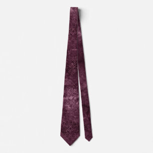 Garnet Red Tie. Woven Herringbone Silk Tie. Jewel Tone Ruby 