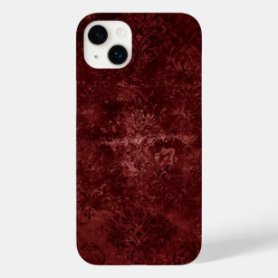 Velvety Henna Damask   Red Distressed Grunge Case-Mate iPhone 14 Plus Case