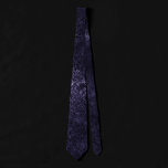 Velvety Midnight Damask | Indigo Purple Grunge Neck Tie<br><div class="desc">90s Grunge, All Grown Up! Edgy and dramatic gothic-inspired dark velvety baroque damask in deep rich hued palette creates an opulent vintage crushed velvet texture. From the luxurious and sophisticated "Moody Jewel Tones" collection, this novelty modern contemporary mixed medium unisex (yet feminine) abstract effect adds perfect pop of dusky muted,...</div>