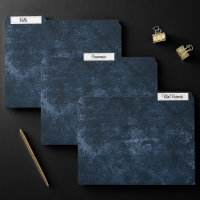 Velvety Navy Damask | Dark Blue Grunge Baroque