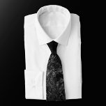 Velvety Onyx Damask | Black Vampy Grunge Baroque Neck Tie<br><div class="desc">90s Grunge, All Grown Up! Edgy and dramatic gothic-inspired dark velvety baroque damask in deep rich hued palette creates an opulent vintage crushed velvet texture. From the luxurious and sophisticated "Moody Jewel Tones" collection, this novelty modern contemporary mixed medium unisex (yet feminine) abstract effect adds perfect pop of dusky muted,...</div>