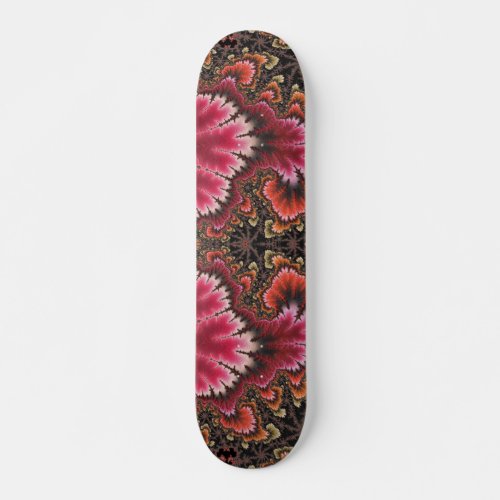 Velvety Soft Pink Floral Look Fractal Abstract Skateboard