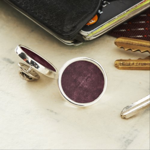 Velvety Wine Damask  Bordeaux Sangria Grunge Glam Lapel Pin